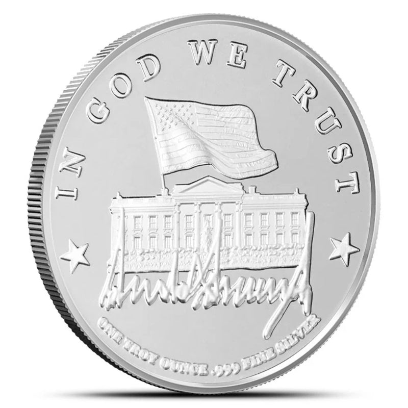 1 oz President Trump First Edition Silver Medallion (Capsule, CoA)
