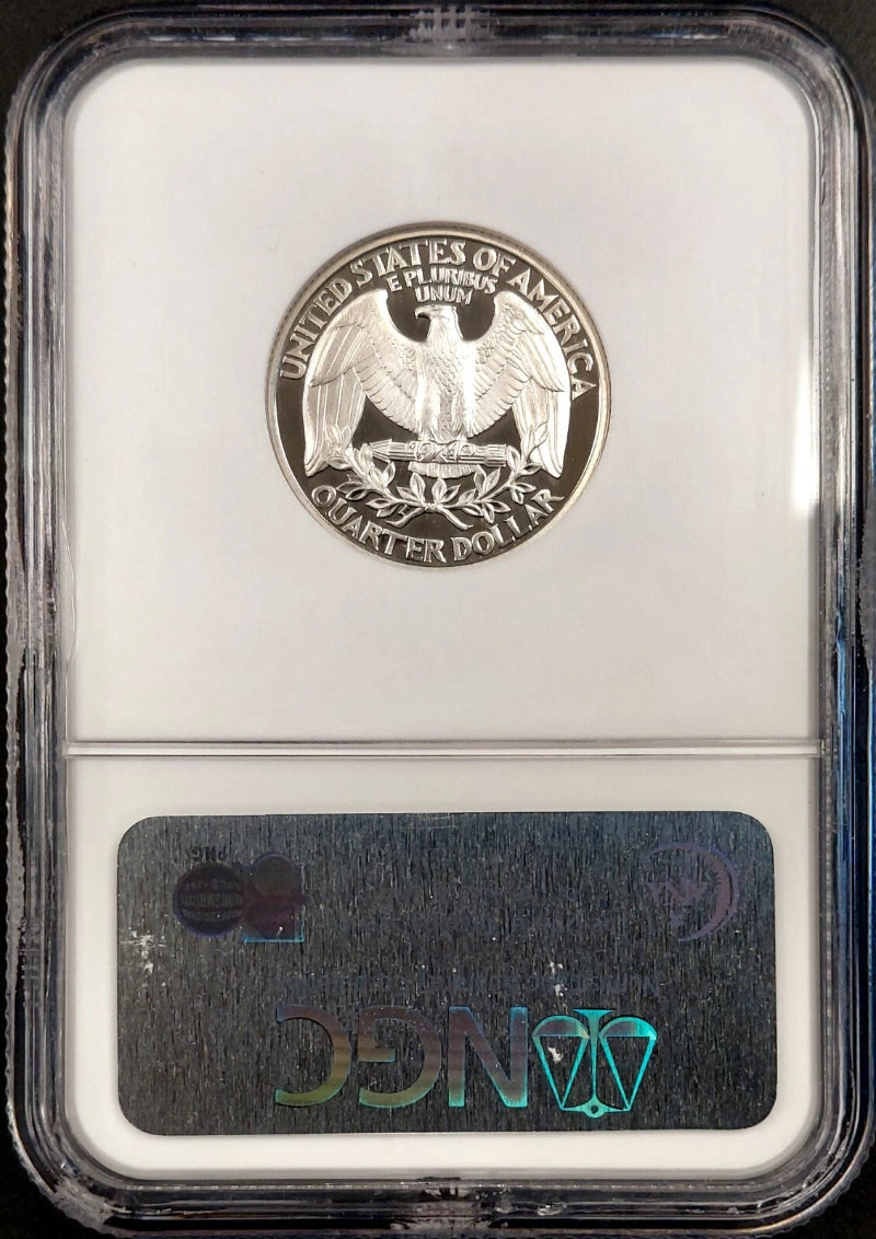 1995 S Silver Proof Washington Quarter certified PF 70 Ultra Cameo by NGC!