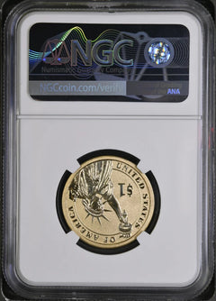 2015 P $1 Coin and Chronicles LBJ NGC Reverse PF 69-1