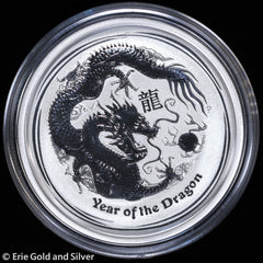 2012 Australia 1/2 oz Silver Lunar Year of the Dragon in Capsule-1
