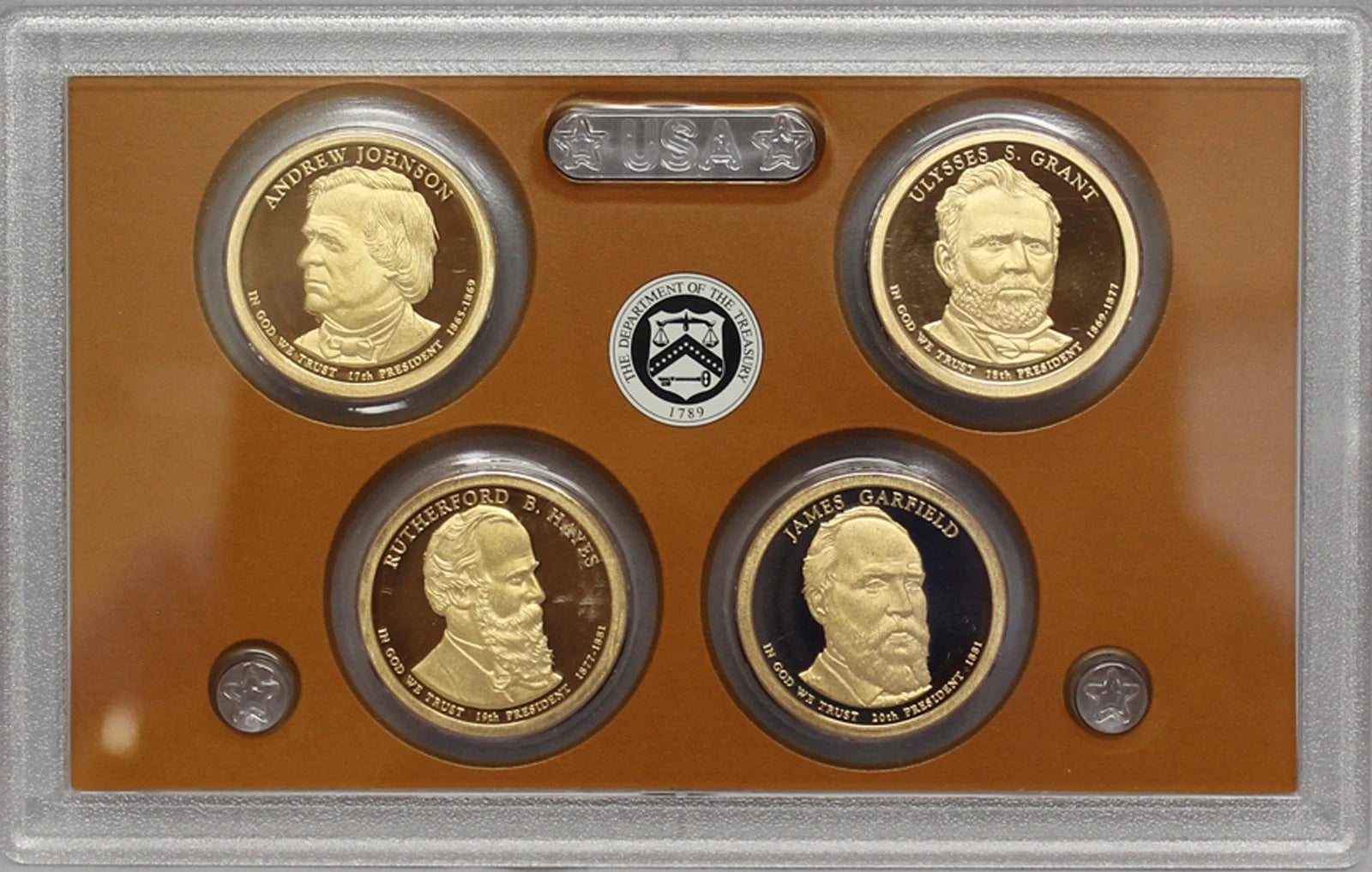 2011 S Presidential Dollar US Mint Poof set - (OGP) 4 coins-1