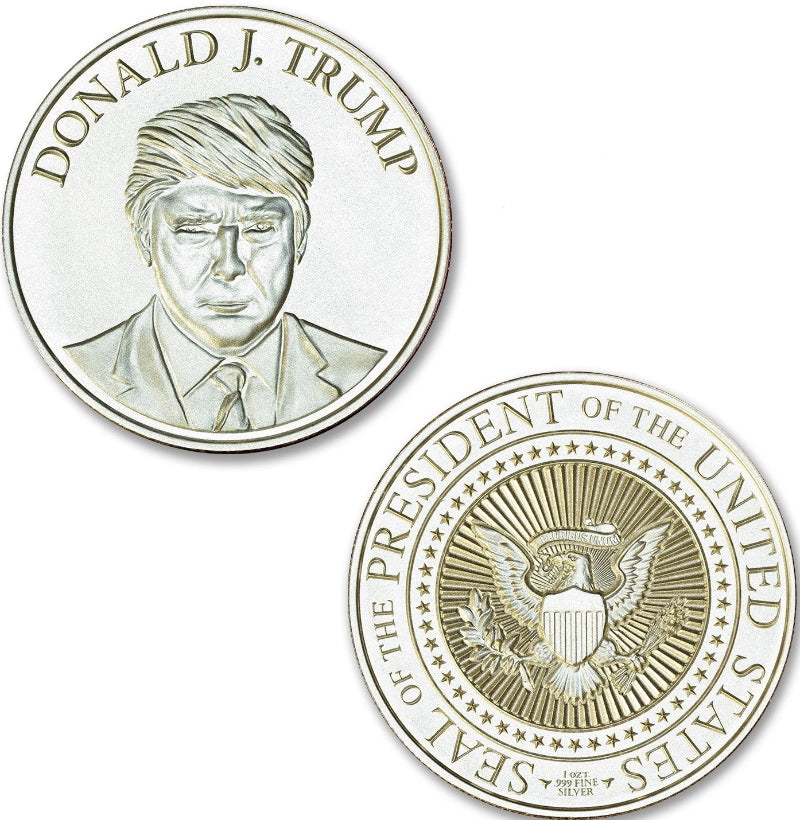 Presidential Seal Donald Trump 1 oz .999 silver coin Make America Great Again-1