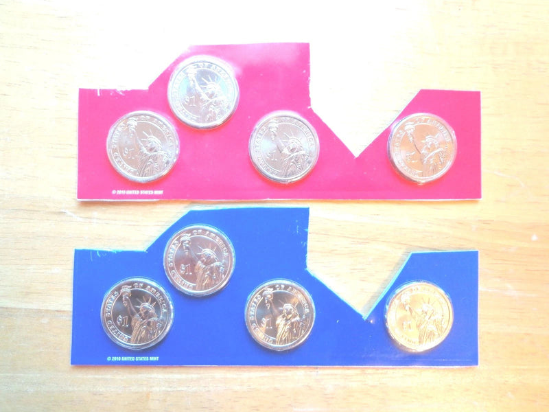 2011 P & D Presidential Dollar 8 Coin Set Lot Sealed Uncirculated Mint Cello-1
