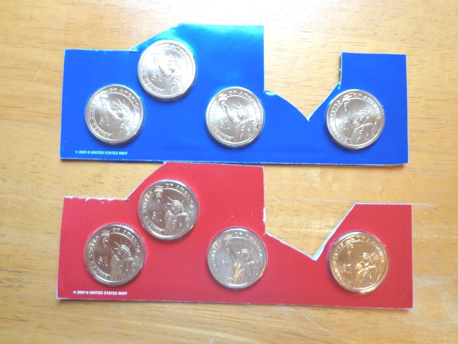 2010 P & D Presidential Dollar 8 Coin Set Lot Sealed Uncirculated Mint Cello-1