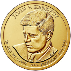 2015 John F. Kennedy One Dollar Coin Cover - 2 coins P&D with stamp-1