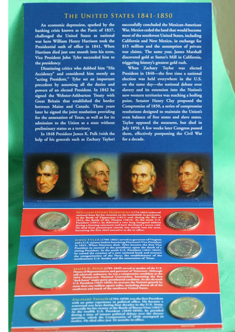 2009 Presidential $1 Coin Uncirculated Set 8 Golden BU P + D Dollar US Mint Set-1