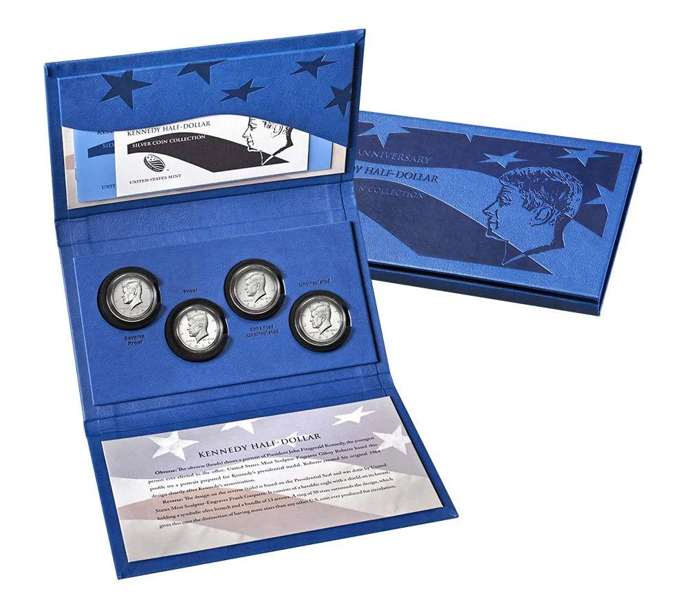 2014 50th Anniv Kennedy K13 Half Dollar Silver Coin Set Collection
