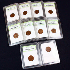 Lote de diez centavos de trigo de los años treinta (década de 1930)-1