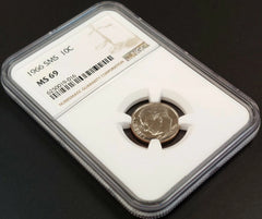1966 SMS Roosevelt Dime certified MS 69 by NGC!-2