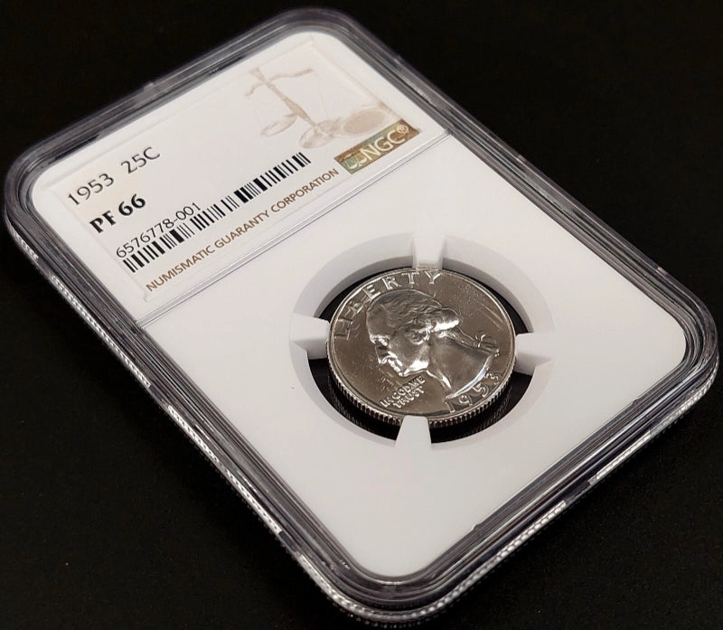 1953 Proof Washington Quarter certified PF 66 by NGC!-1