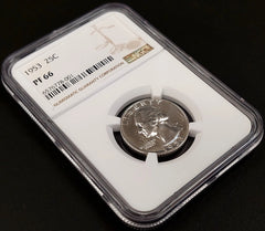 1953 Proof Washington Quarter certified PF 66 by NGC!-1