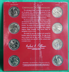 2011 Presidential $1 Coin Uncirculated Set 8 Golden BU Dollars US Mint SEALED-1