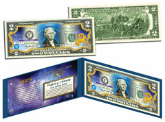 ARIES - Astrological Sign Zodiac Genuine Legal Tender U.S. $2 Bill-1