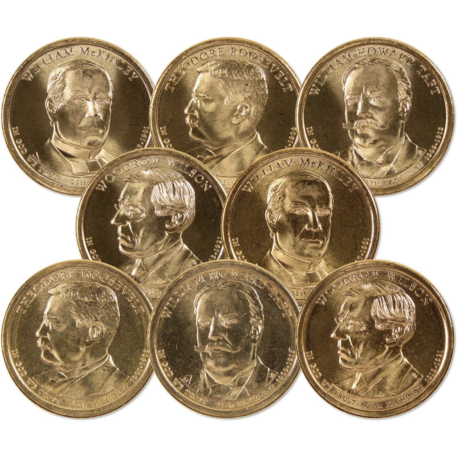 2013 P&D Presidential Dollar 8 Coin Set Uncirculated-1