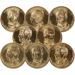 2013 P&D Presidential Dollar 8 Coin Set Uncirculated-1