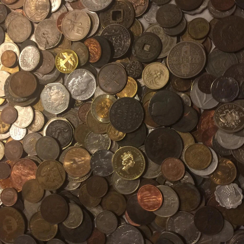 ✯1x POUND LB Foreign Coins World Lot ✯ Estate Sale Coin Lot ✯