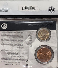 Presidential $1 Coin and Spouse Medal Set: Rutherford & Lucy Hayes-1
