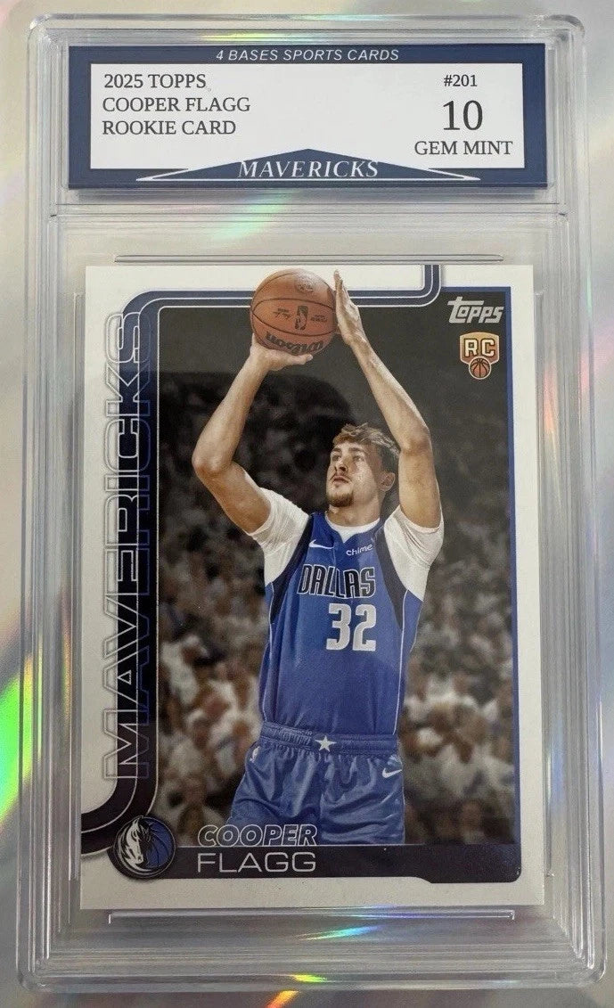 2025 Topps Cooper Flagg Dallas Mavericks Rookie Card #201 Gem Mint 10!-1