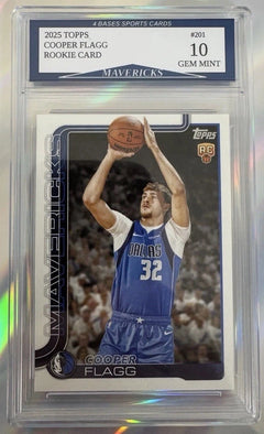 2025 Topps Cooper Flagg Dallas Mavericks Rookie Card #201 Gem Mint 10!-1