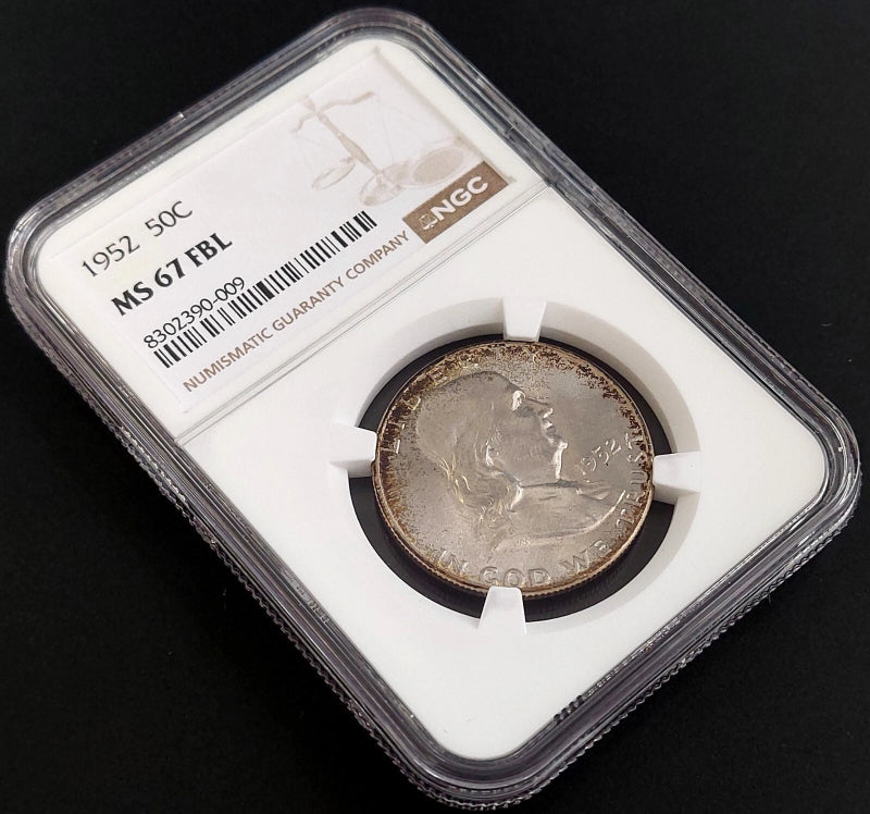 1952 Franklin Half Dollar certified MS 67 FBL by NGC!-1