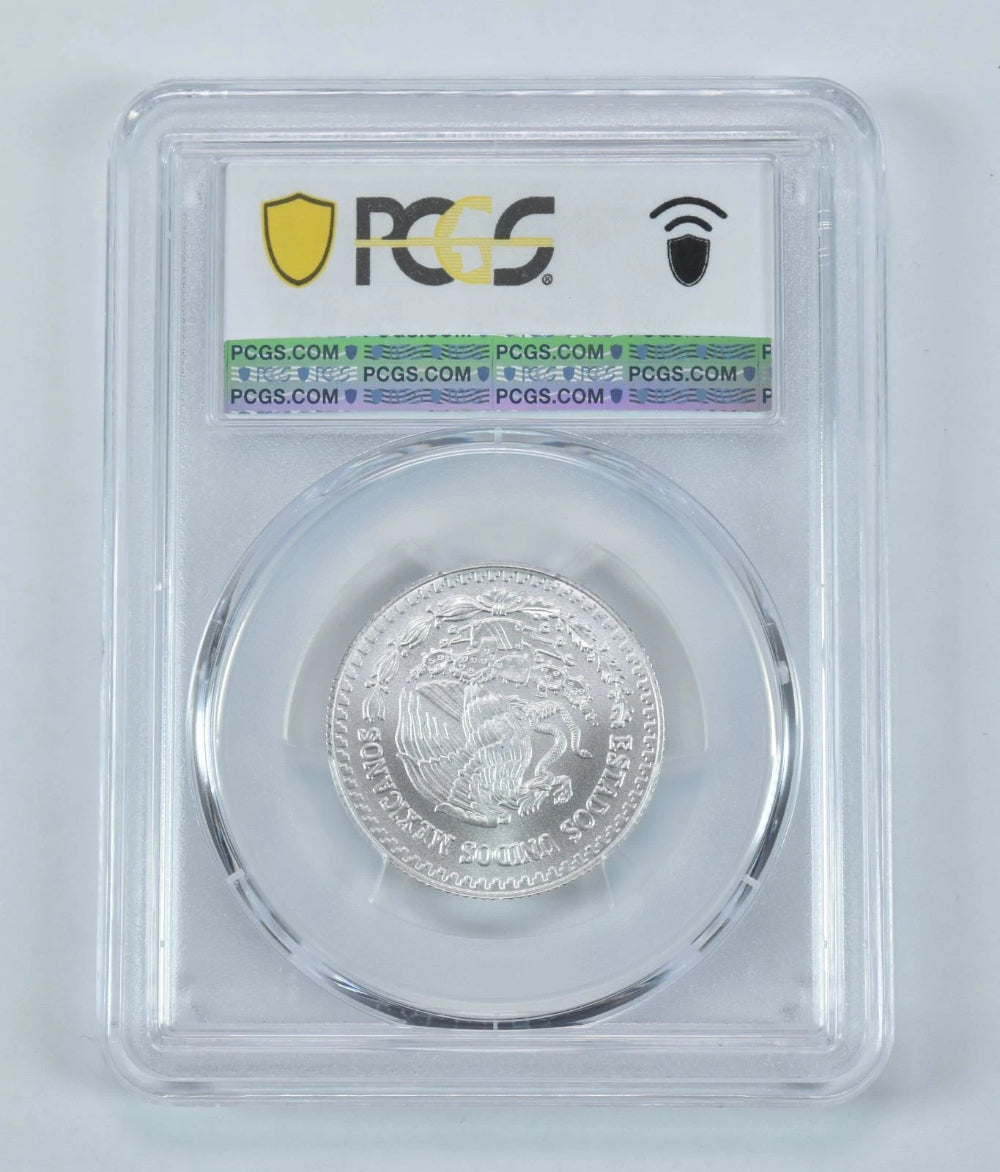 2024 Mo Mexico 1/4 Onza Silver Libertad MS70 PCGS Blue Label-2