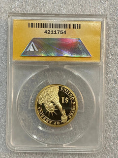 2009-S William Henry Harrison Presidential Dollar Proof Coin ANACS PF 69 DCAM-1