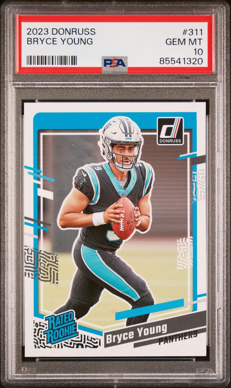 Graded 2023 Panini Donruss Bryce Young #311 Rookie RC Football Card PSA 10 Gem-1