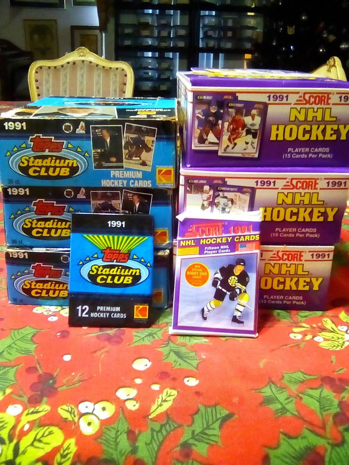 Vintage NHL Hockey Cards Lot 108 Cards – 8 Unopened Wax Packs, Factory Sealed Bulk Bundle, Old School Hockey Card Mix, Rare Player Edition-1
