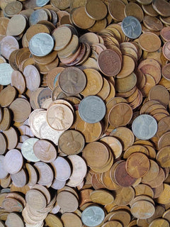 Lote de 1 libra de centavos de trigo Lincoln sin buscar de 1 céntimo - Lotes de monedas antiguas de EE. UU.-7