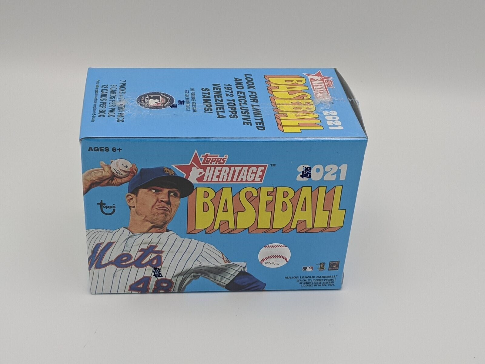 Factory Sealed 2021 Topps Heritage Baseball Cards 8 Pack Blaster Box-4