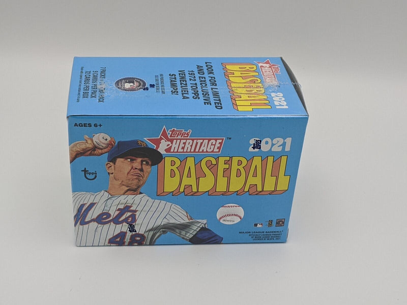 Factory Sealed 2021 Topps Heritage Baseball Cards 8 Pack Blaster Box-4