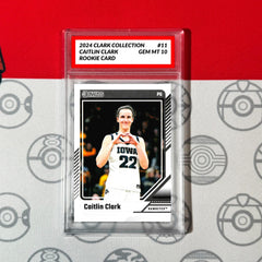 Graded 10 Caitlin Clark Rookie Card RC 2024 Panini Donruss Clark Collection #11-1