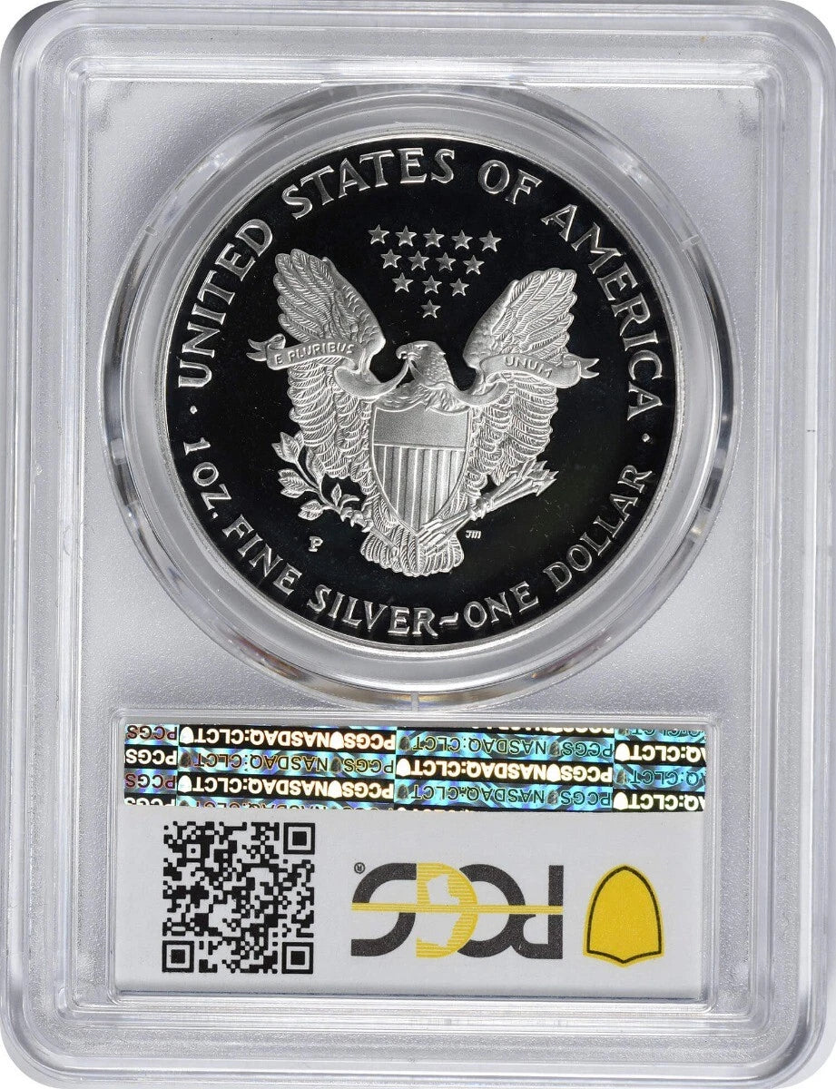2000-P American Silver Eagle Dollar PR69DCAM PCGS Proof 69 Deep Cameo-2