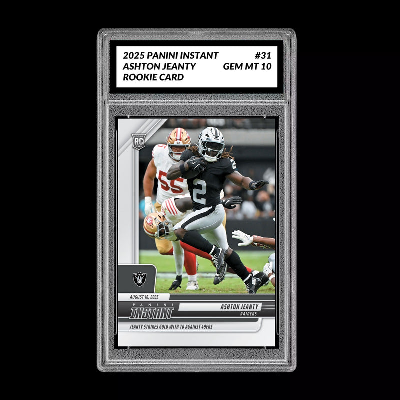 GM10 Graded 10 Ashton Jeanty RC ROOKIE SP 2025 Panini Instant NFL #31-1