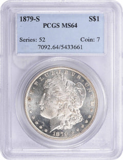 1879-S Morgan Silver Dollar MS64 PCGS-1