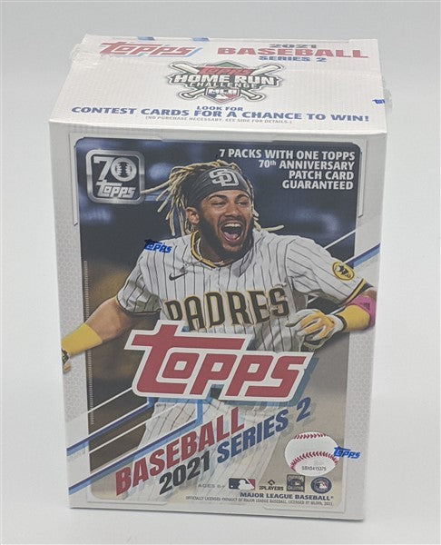 Factory Sealed 7 Pack Blaster Box 2021 Topps Series 2 Baseball Cards-2