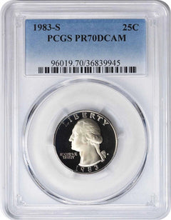 1983-S Washington Quarter PR70DCAM PCGS-1