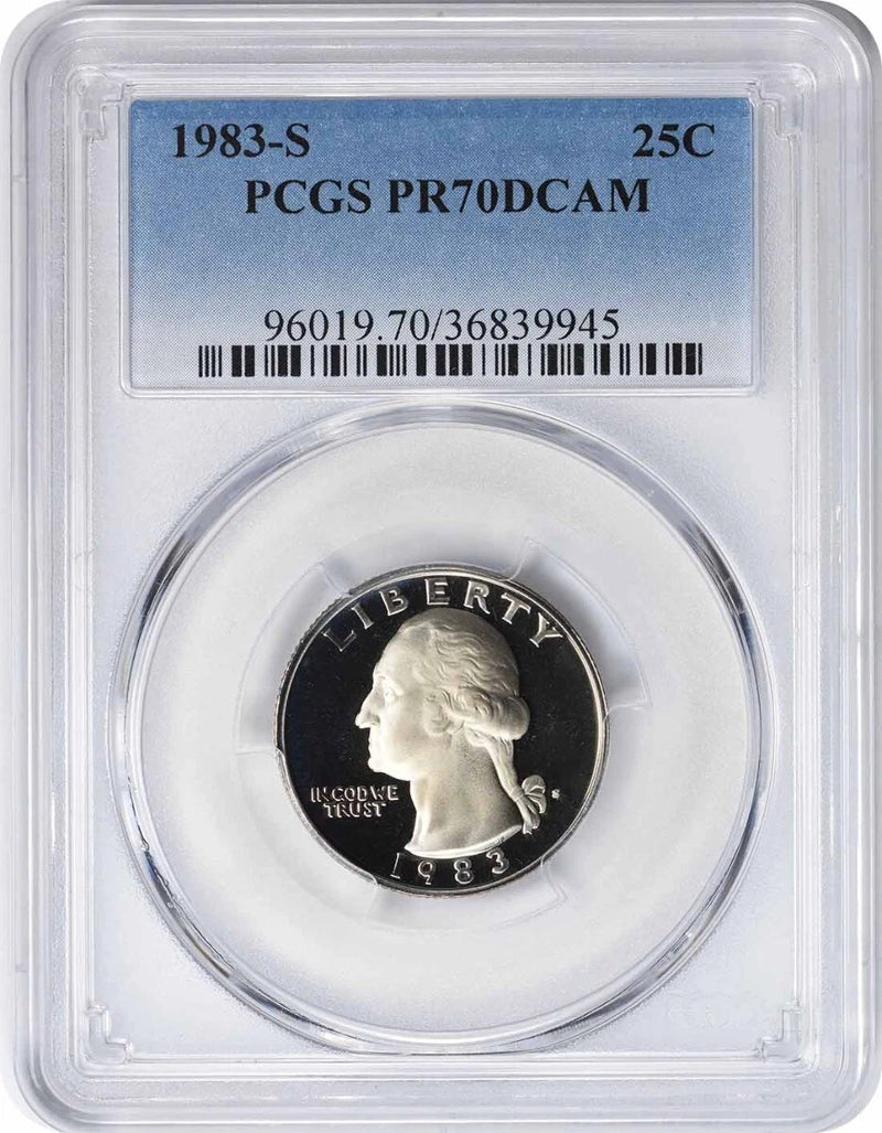1983-S Washington Quarter PR70DCAM PCGS-1
