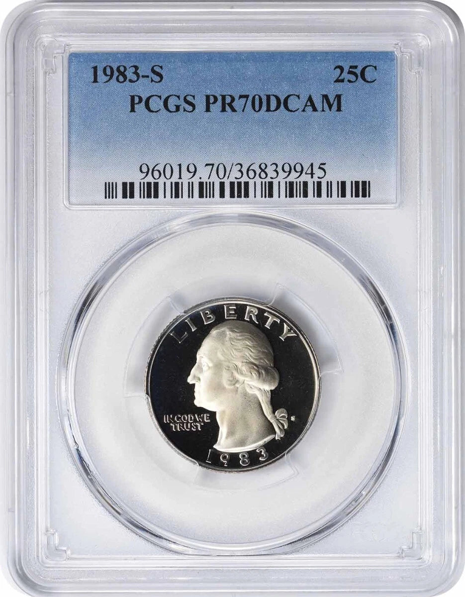 1983-S Washington Quarter PR70DCAM PCGS