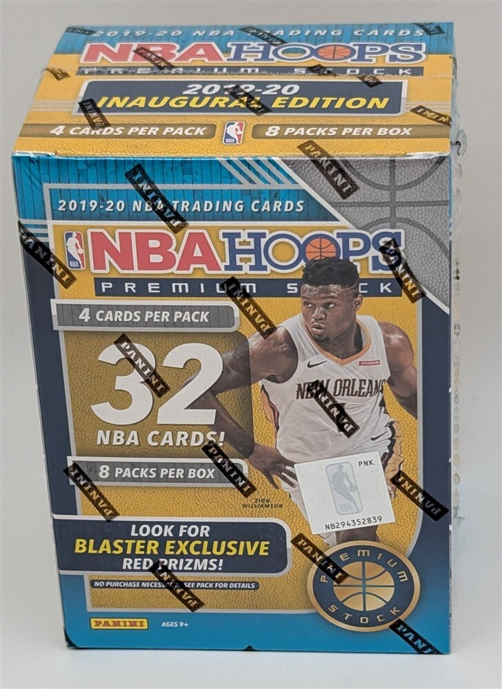 Sealed Blaster Box 2019-20 Panini NBA Hoops Premium Stock Basketball Cards-1