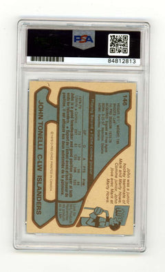 John Tonelli 1979-80 O-Pee-Chee OPC #146 RC w/ SC Insc Signed PSA Authentic Auto-2