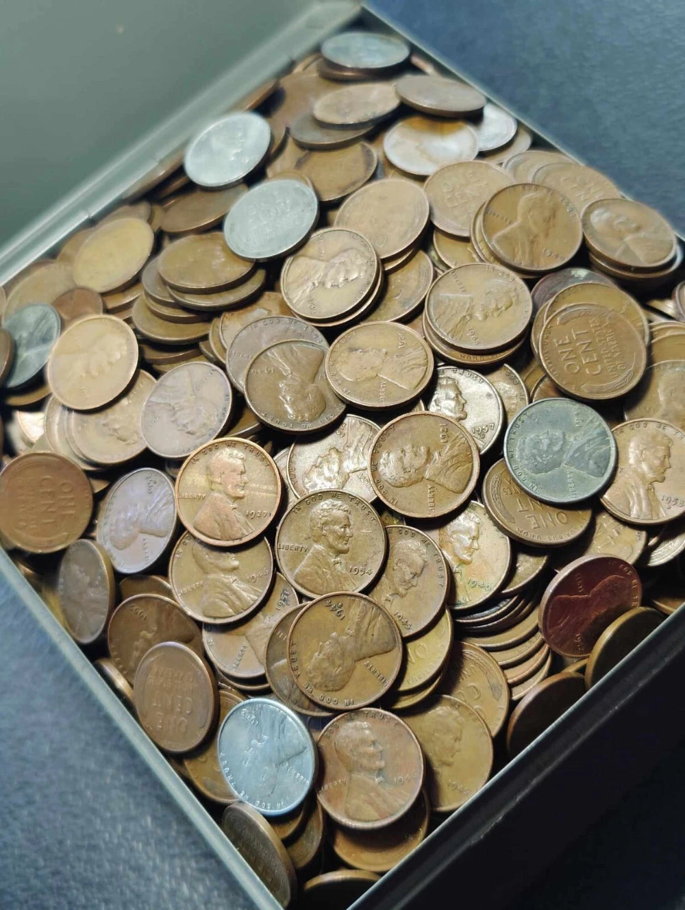 LOT of 200 (4 ROLLS) Unsearched Lincoln Wheat Cents 1c Old U.S. Estate Coin Lots-7