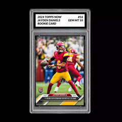 Graded 10 Jayden Daniels #16 RC 5 TD Game 2024 Topps NOW Rookie Card-1