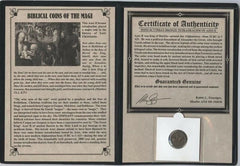 Ancient Biblical Coin of the Magi Bronze Tetradrachm Azes II 35BC-5AD Album COA-2