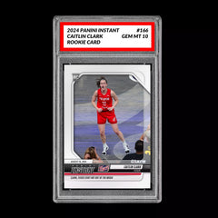 Graded 10 CAITLIN CLARK #166 RC Rookie Card 2024 Panini Instant Indiana Fever-1