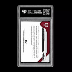 Graded 10 Fernando Mendoza 2025-26 Bowman U Now #64 Indiana Hoosiers RC Rookie-2