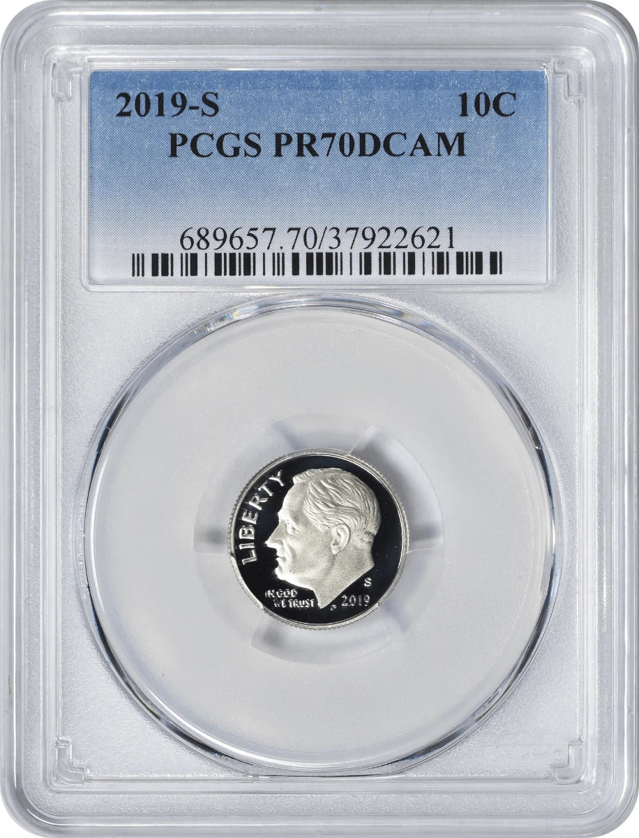 2019-S Clad Roosevelt Dime PR70DCAM PCGS Proof 70 Deep Cameo