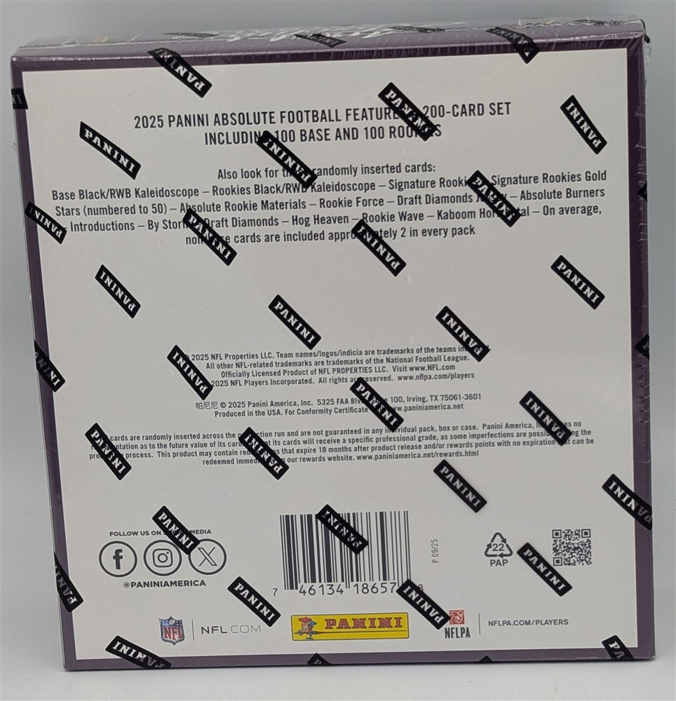 Factory Sealed Mega Box 2025 Panini Absolute NFL Football Cards-2