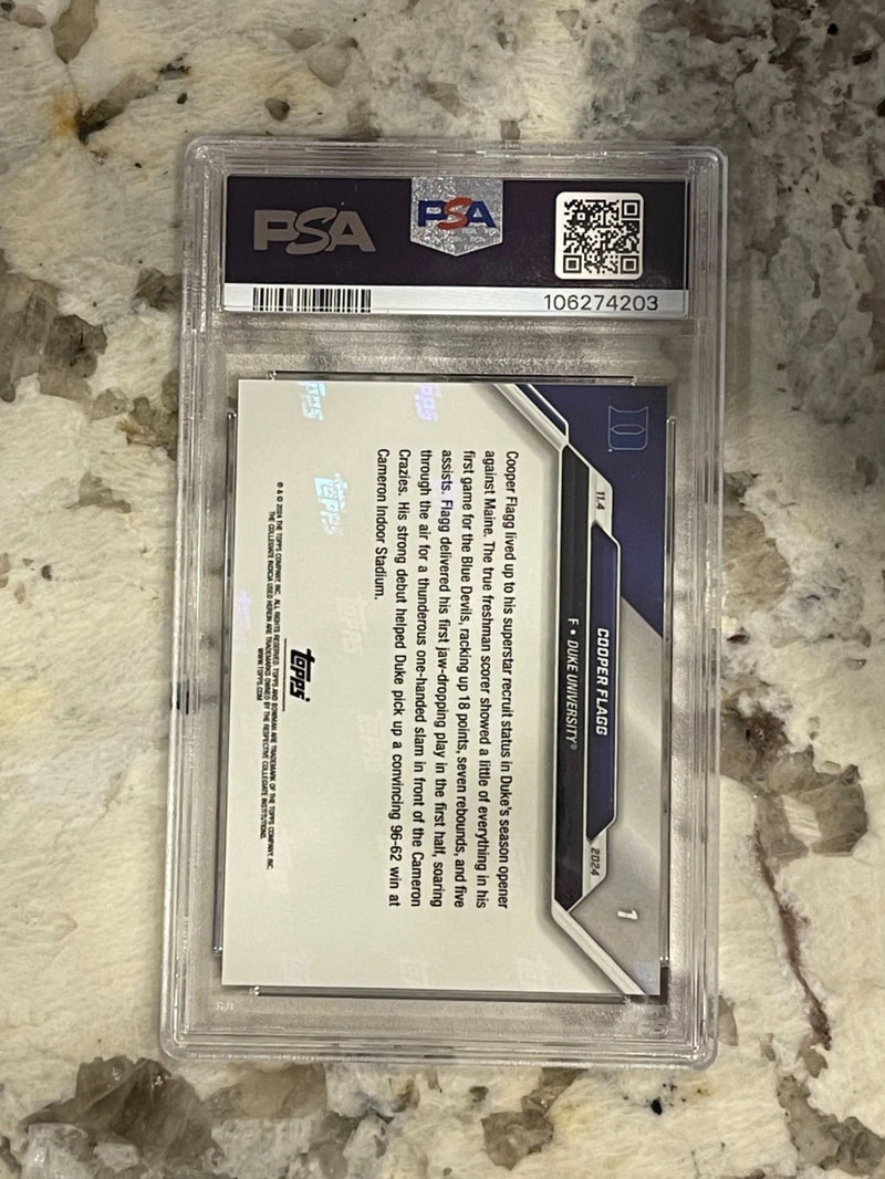 2024-25 Bowman U Now Cooper Flagg #1 PSA 10-2