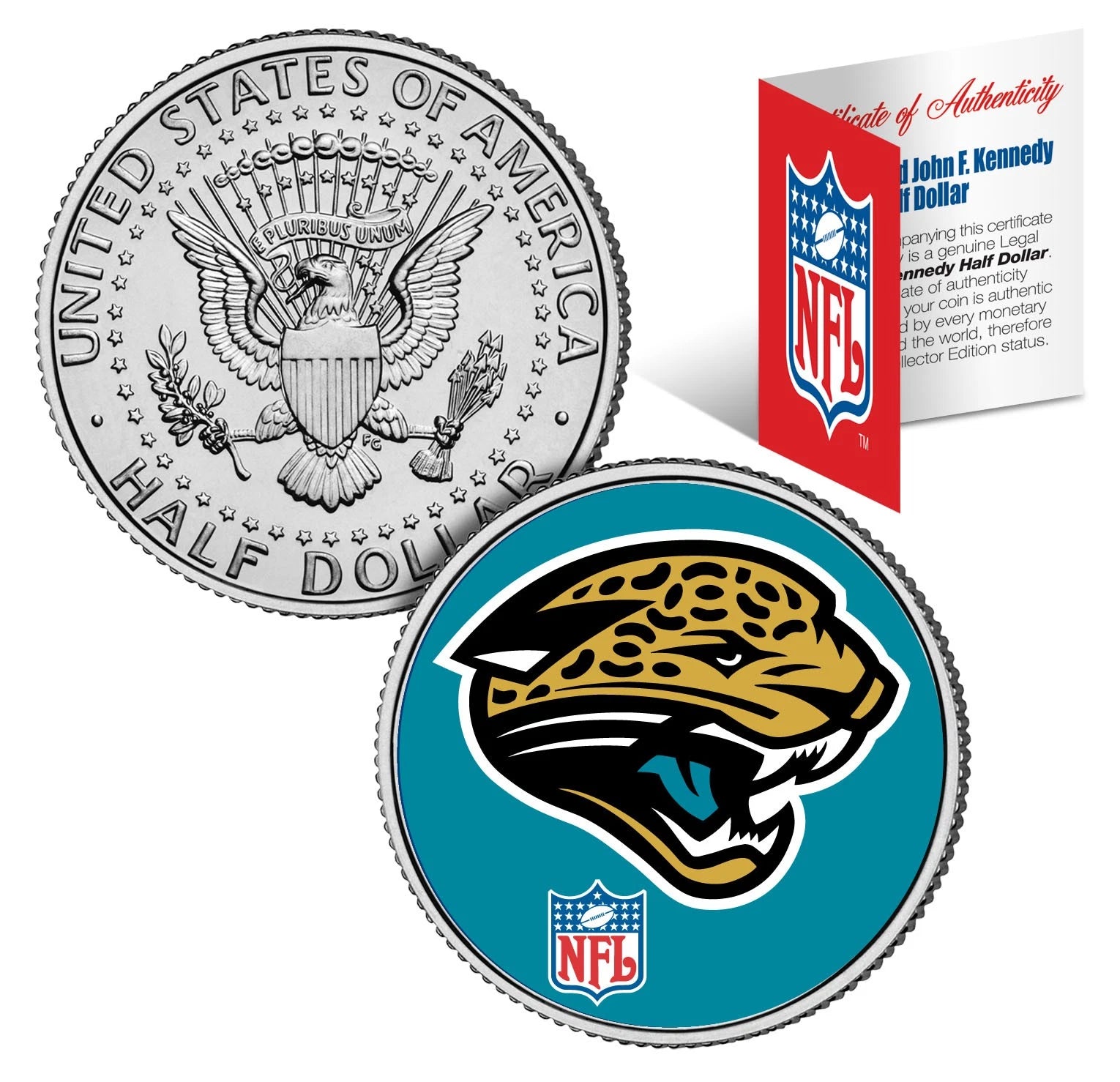 JACKSONVILLE JAGUARS NFL JFK Kennedy Half Dollar US Coin *Officially Licensed*-1